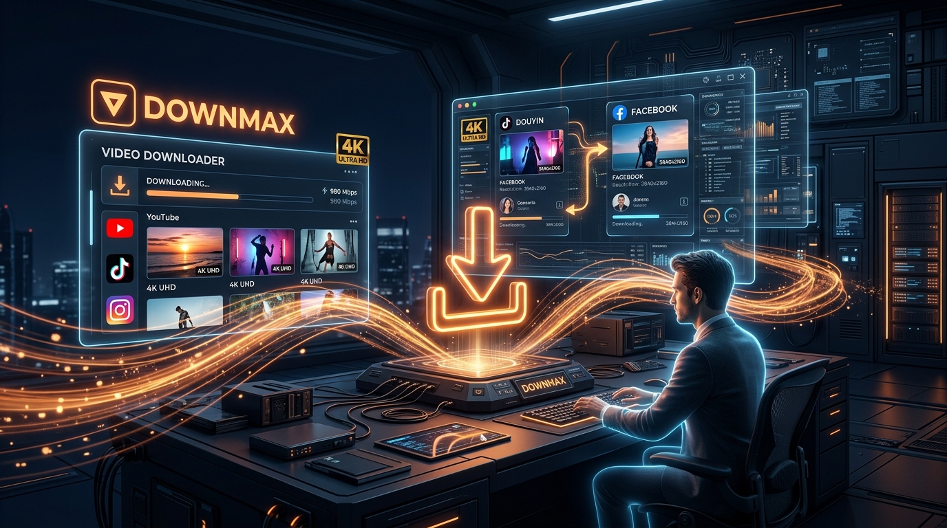 Hướng Dẫn Tải Video Không Logo 4K Hàng Loạt Từ Douyin, TikTok, YouTube, Facebook Bằng DownMax